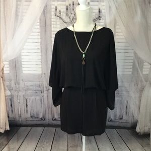 White House Black Market Black Romper